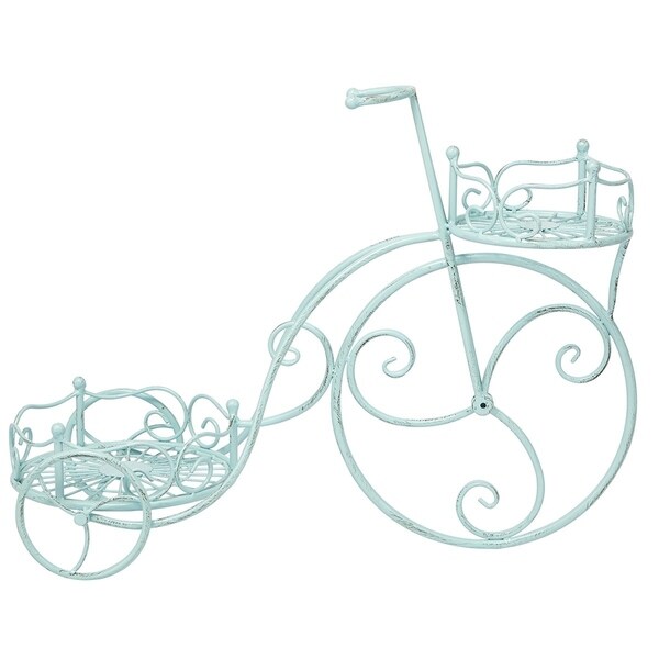 Victoria Blue Tricycle Planter