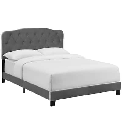 Amelia Twin Upholstered Velvet Bed