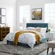 preview thumbnail 15 of 13, Copper Grove Hlukhiv Twin Upholstered Velvet Bed