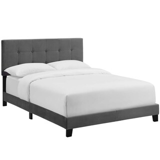Copper Grove Hlukhiv Twin Upholstered Velvet Bed