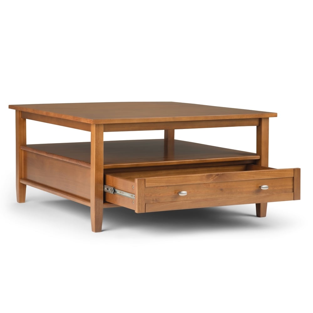 WYNDENHALL Norfolk SOLID WOOD 36 inch Wide Square Transitional