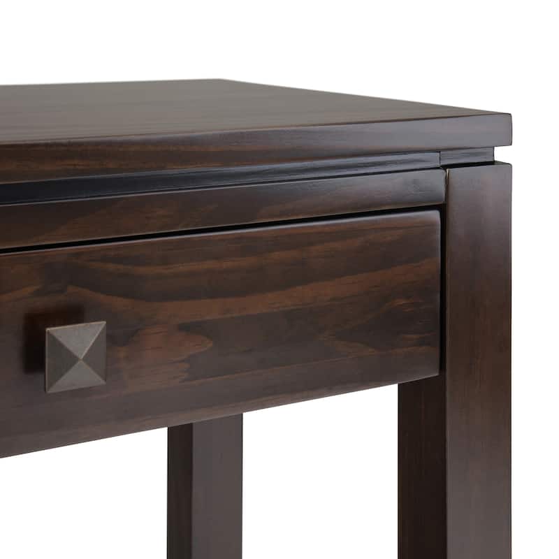 WYNDENHALL Essex SOLID WOOD 60 inch Wide Contemporary Wide Console Sofa Table - 60 x 15 x 29.5