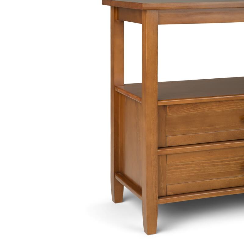 WYNDENHALL Norfolk SOLID WOOD 60 inch Wide Transitional Wide Console Sofa Table - 60 x 16 x 30
