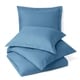 preview thumbnail 26 of 77, Nestl Buttoned Comforter Cover and Pillow Sham Set California King - Blue Heaven