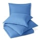 preview thumbnail 11 of 77, Nestl Buttoned Comforter Cover and Pillow Sham Set California King - Calm Blue