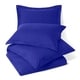 preview thumbnail 65 of 77, Nestl Buttoned Comforter Cover and Pillow Sham Set California King - Royal Blue
