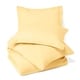 preview thumbnail 71 of 77, Nestl Buttoned Comforter Cover and Pillow Sham Set California King - Vanille Yellow