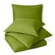preview thumbnail 8 of 77, Nestl Buttoned Comforter Cover and Pillow Sham Set California King - Calla Green