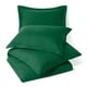 preview thumbnail 32 of 77, Nestl Buttoned Comforter Cover and Pillow Sham Set California King - Hunter Green