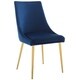 preview thumbnail 17 of 25, Isle Modway Accent Performance Velvet Dining Chair Navy