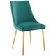 preview thumbnail 22 of 25, Isle Modway Accent Performance Velvet Dining Chair Teal