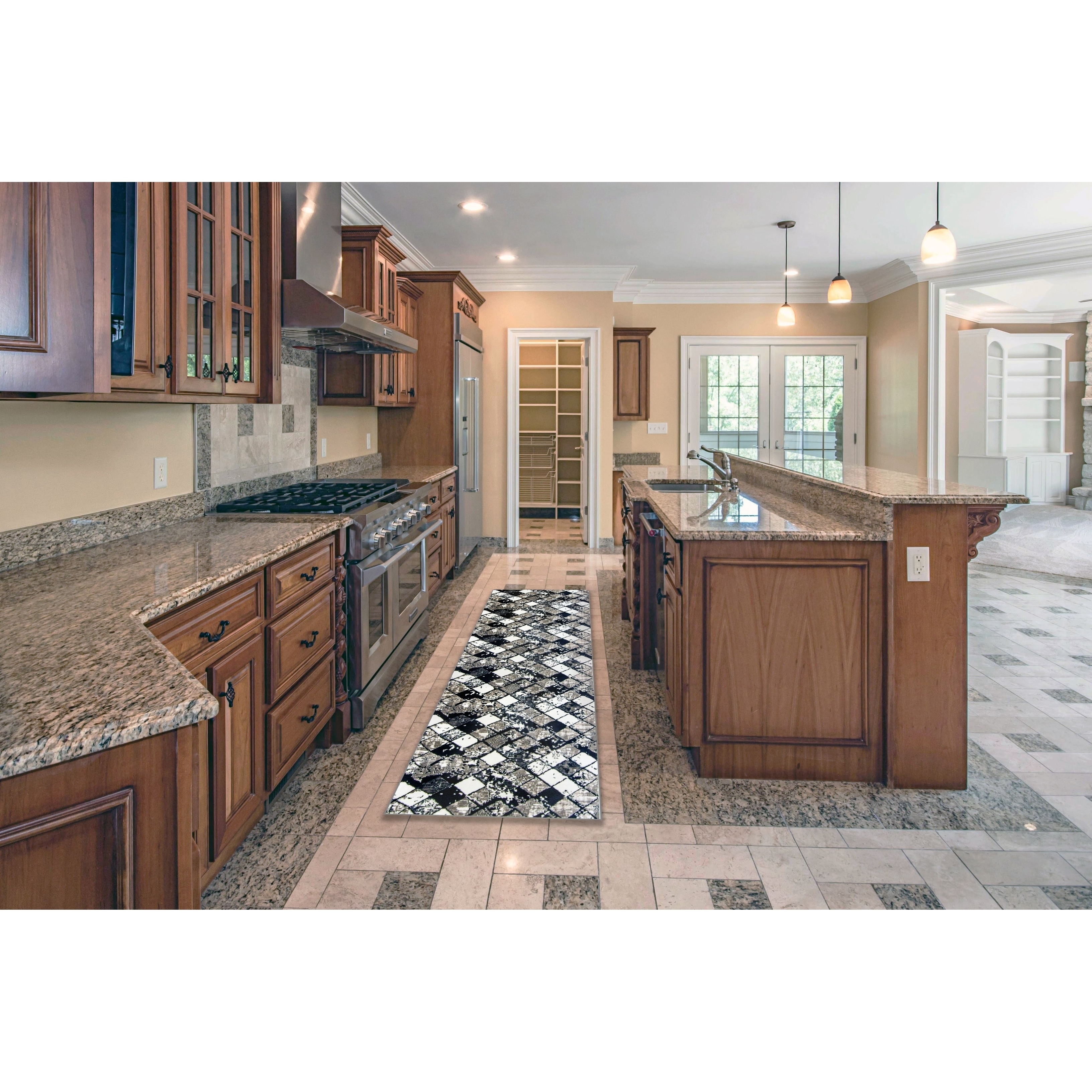 Shop Small Hallway 1 Set 24x84 Newruz Print Bath Mat Absorbent