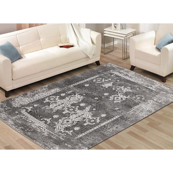 Contemporary Transitional Area Rug Zara 200 Gray 8 X 10 5 Contemporary Transitional Area Rug