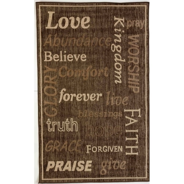 Kingdom Indoor/Outdoor Rugs Flatweave Contemporary Patio, Pool, Camp and Picnic Carpets FW 333 Dark Brown 5' x 8' - 5' x 8'