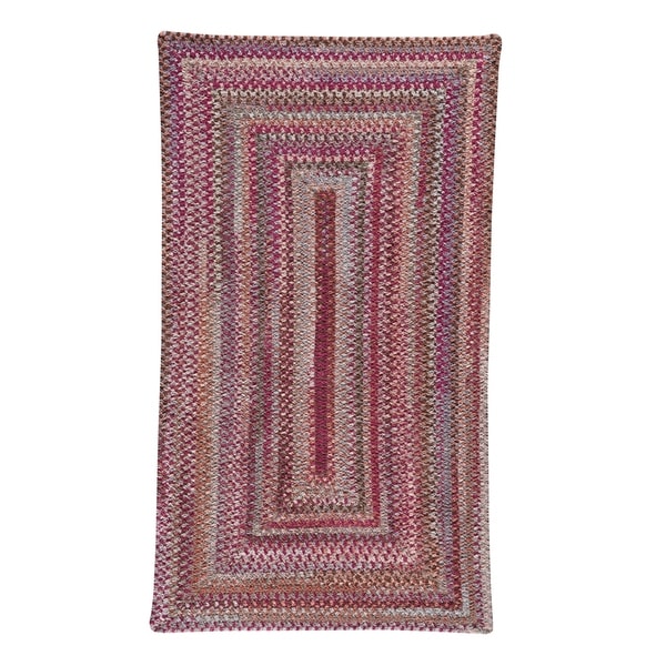 Capel Rugs Alliance Ruby Braided Concentric Handmade Rectangle Area Rug - 7' x 9'