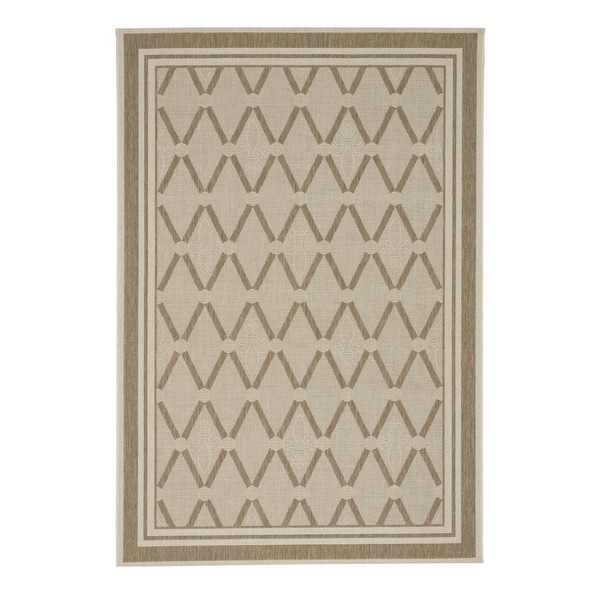 Capel Rugs Biltmore Elsinore-Lattice Wheat Machine Woven Rectangle Area Rug - 3' 11" x 5' 6"