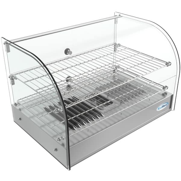 Koolmore 22 Commercial 2 Shelf Countertop Food Warmer Display Case - 1.5. Cu ft. HDC-1.5C