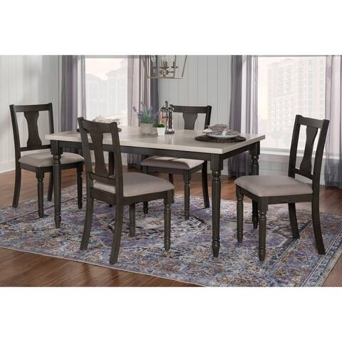 Willow Modern Farmhouse 5-Piece Dining Set