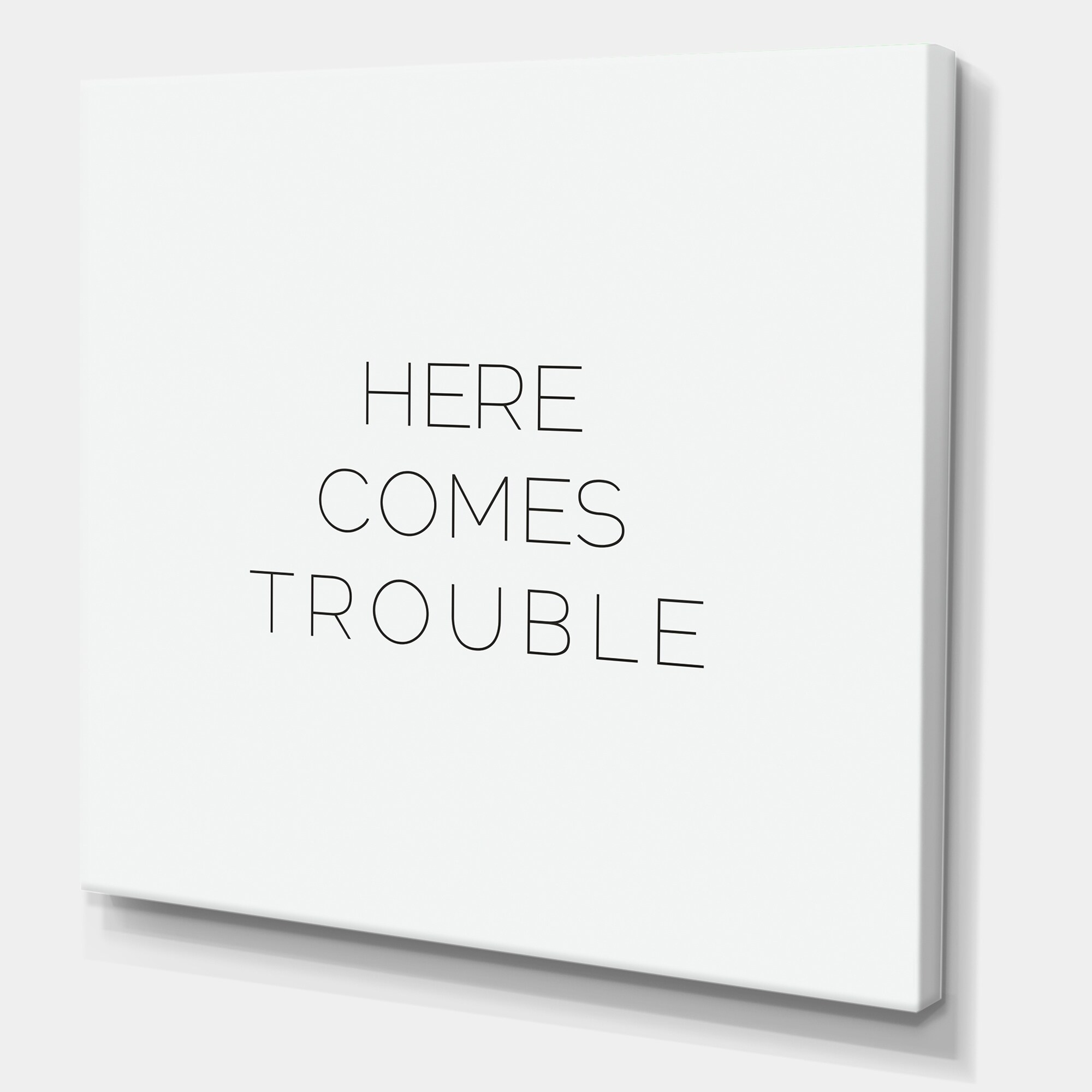 Shop Designart Here Comes Trouble Cottage Canvas Art Print On Sale Overstock