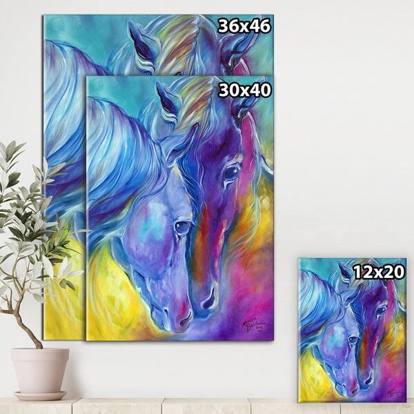 Shop Designart Color My World With Horses Loving Spirits Cottage