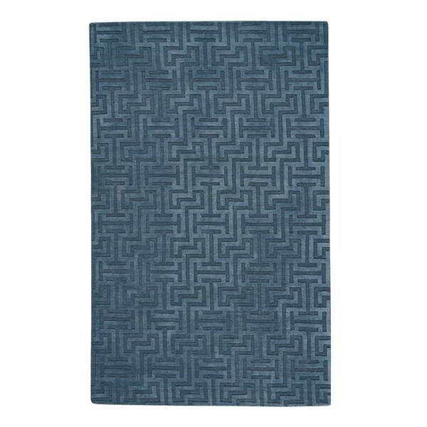 Capel Rugs Atrium-Mystic Dusty Blue Handmade Rectangle Area Rug - 9' x 12'