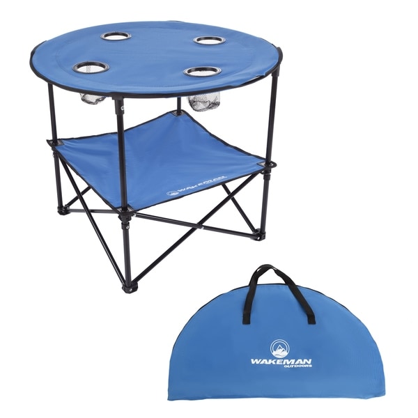 folding beach table in a bag