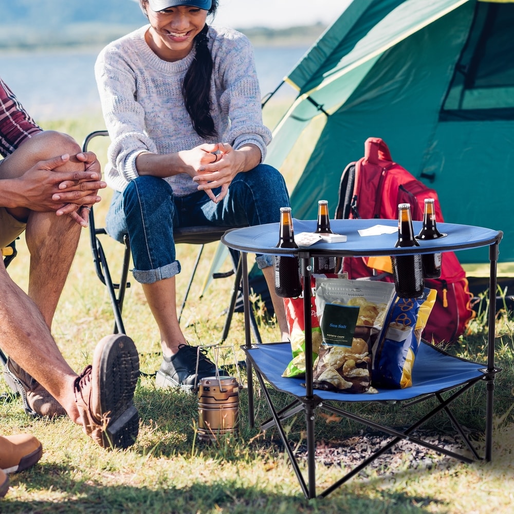 Outdoors Round 2 tier Camp Folding on Wakeman tents for your next camping