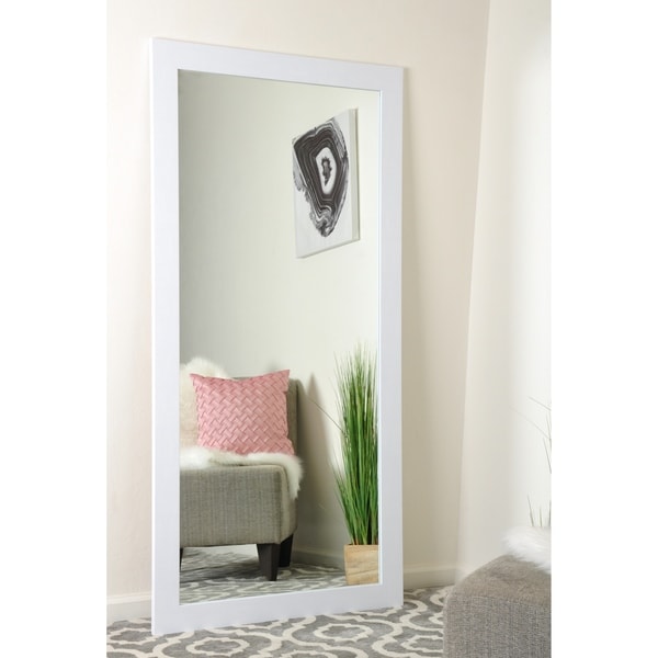 Farmhouse Pearl White Full Length Floor Mirror - Pearl ...