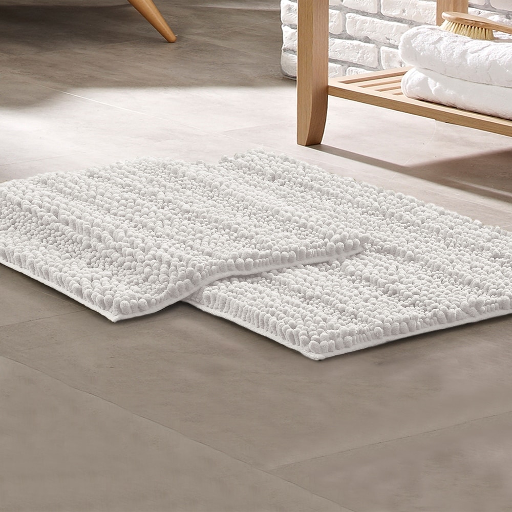 Madison Park Copula Dyed Cotton Chenille Chain Stitch Rug - On