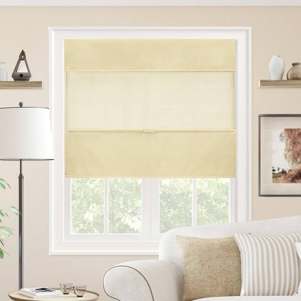 Chicology Cordless Magnetic Roman Shades Privacy Fabric Window Blind Daily Canvas Light Filtering 27778697 Chicology Cordless Magnetic Roman