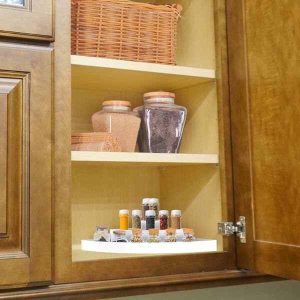 Shop Lavish Home White 3 Tier Corner Organizer With Nonslip Liner