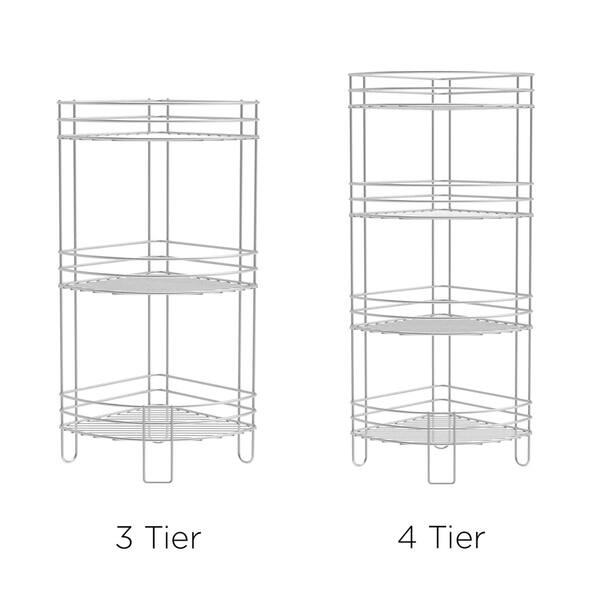 Shop Lavish Home Wire Tiered Standing Corner Shelf Overstock