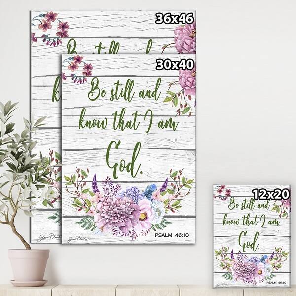Shop Designart Garden Florals Bible Verse A Cottage Gallery