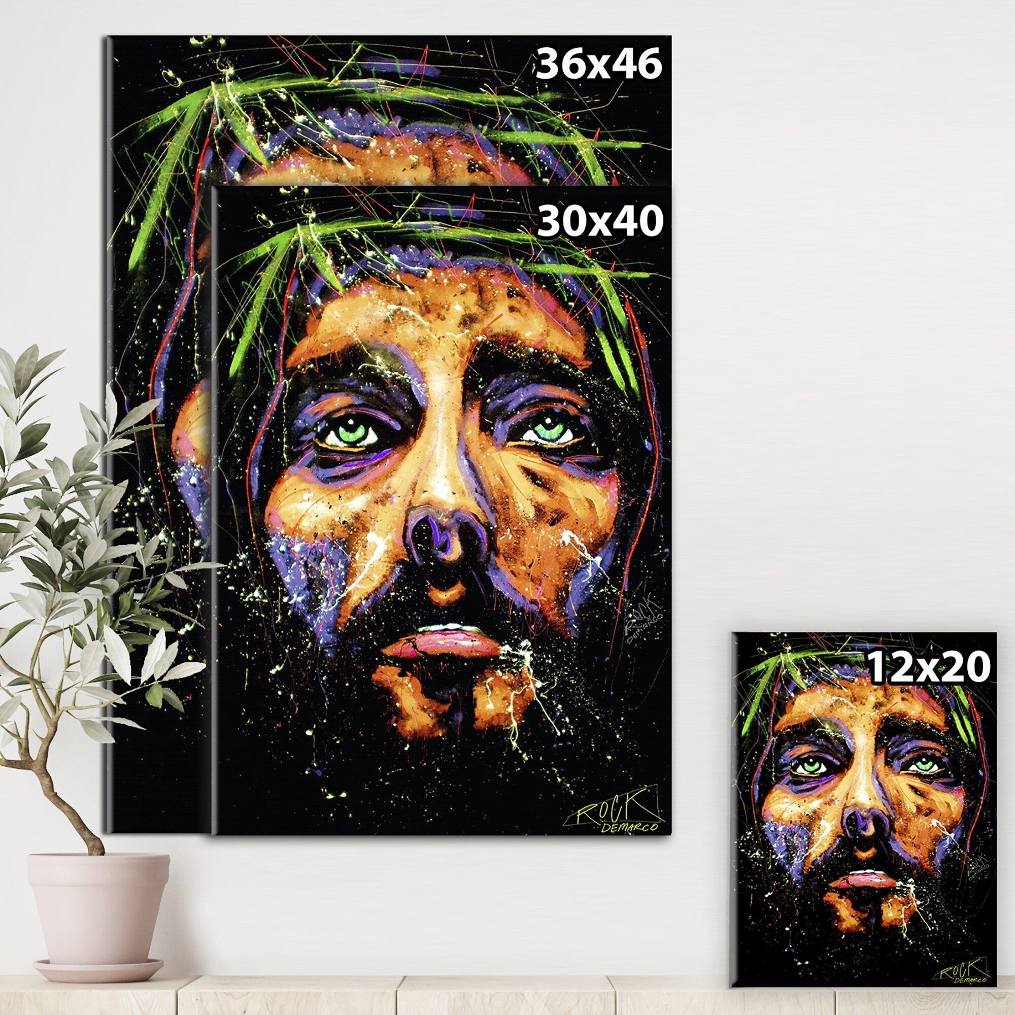 Shop Designart Colorful Modern Jesus Modern Contemporary