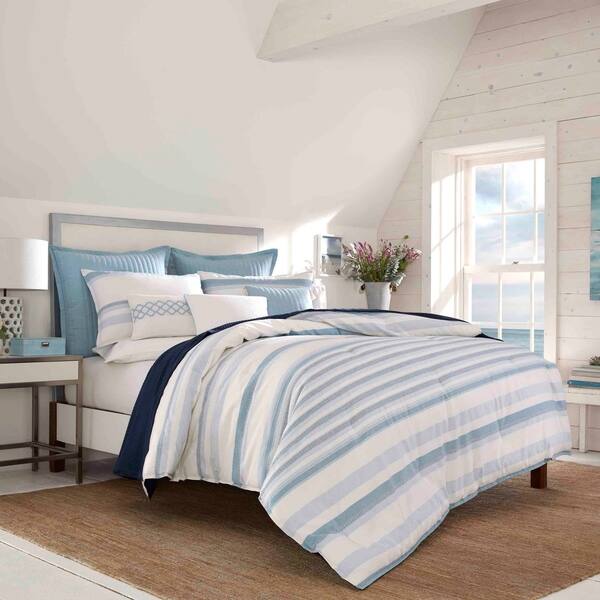 Shop Nautica Locklear Blue Comforter Sham Set On Sale Free