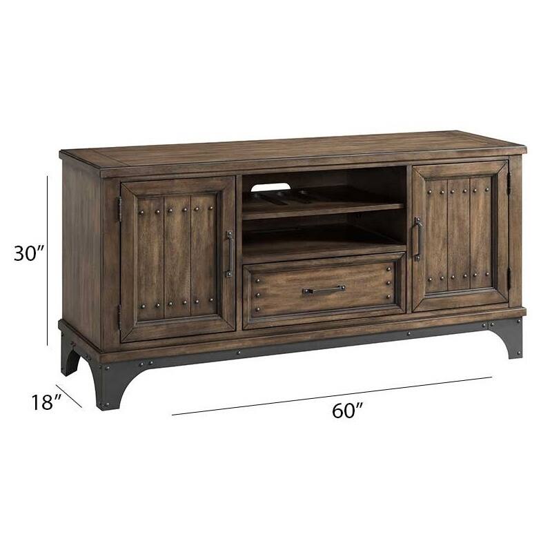 The Gray Barn Hatchery Gun Powder Grey 60-inch TV Console