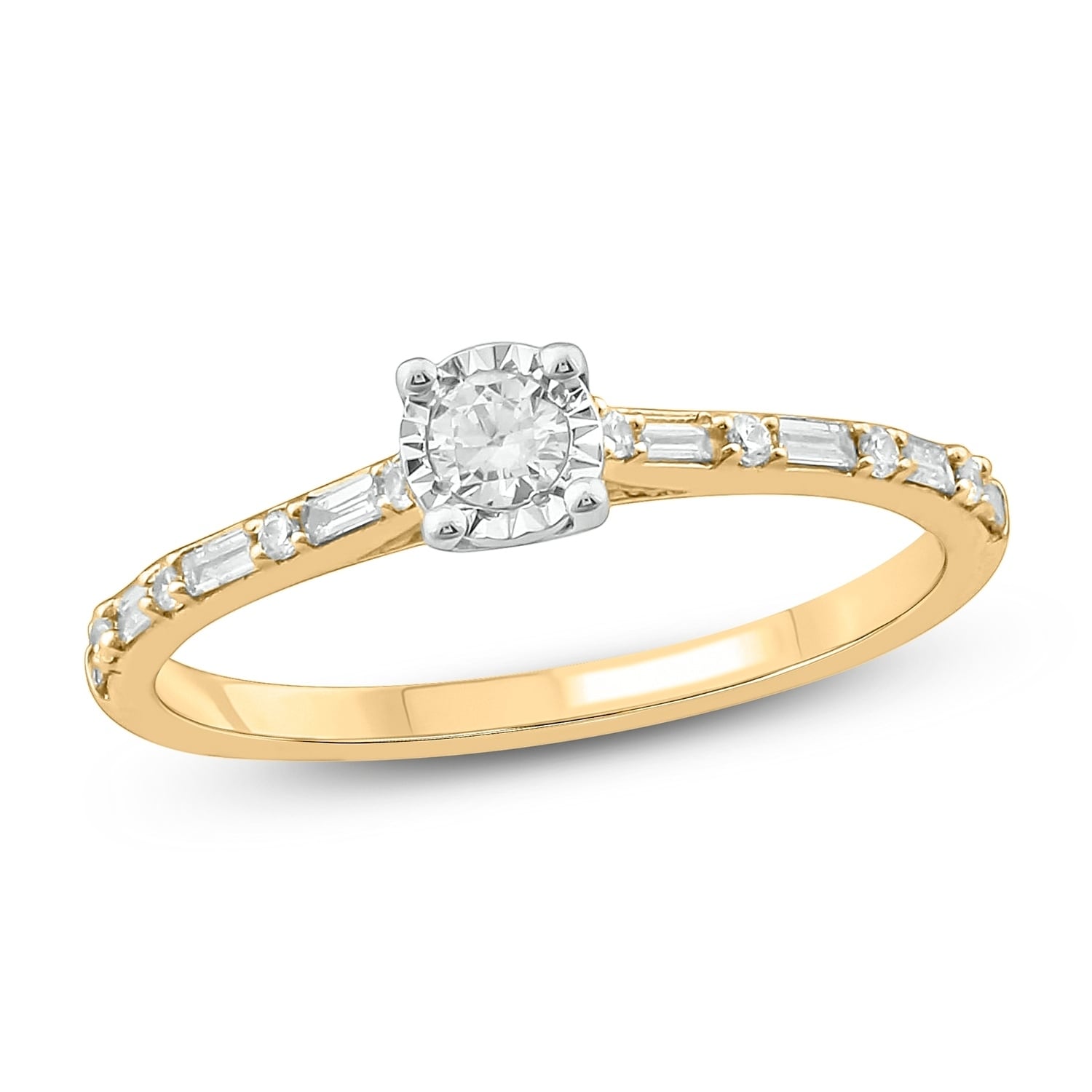 Diamond Wedding Band in 10K White Gold 1//6 cttw, Size-13 G-H,I2-I3