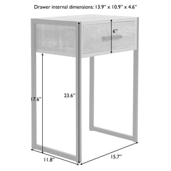 Tribeca Wood End Table Bed Bath & Beyond 27791883