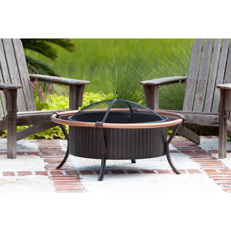 Komoran Rail Fire Pit by Havenside Home