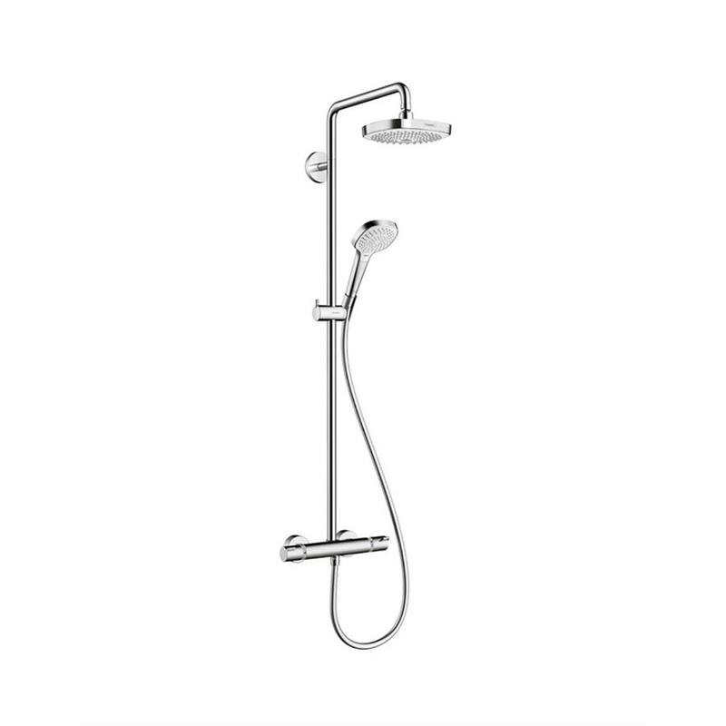 Hansgrohe Croma Select E 2 0 Gpm 2 Jet Showerpipe 180 14 13 X 43 39