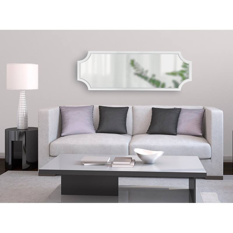 Carson Carrington Ulfhestra Full Length Framed Scallop Wall Mirror - 18x48