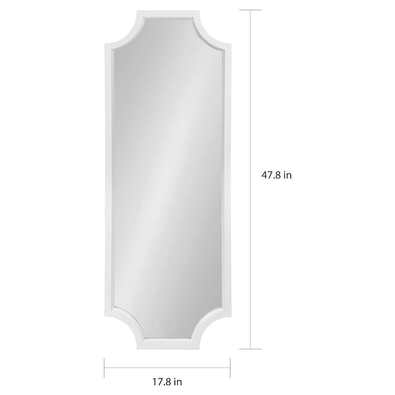 Carson Carrington Ulfhestra Full Length Framed Scallop Wall Mirror - 18x48