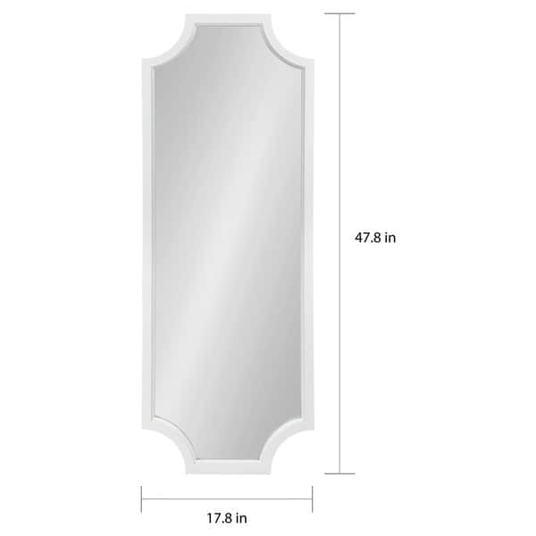 Carson Carrington Ulfhestra Full Length Framed Scallop Wall Mirror