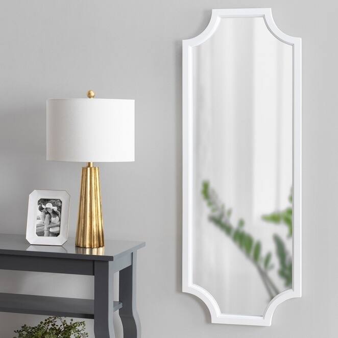 Carson Carrington Ulfhestra Full Length Framed Scallop Wall Mirror - 18x48