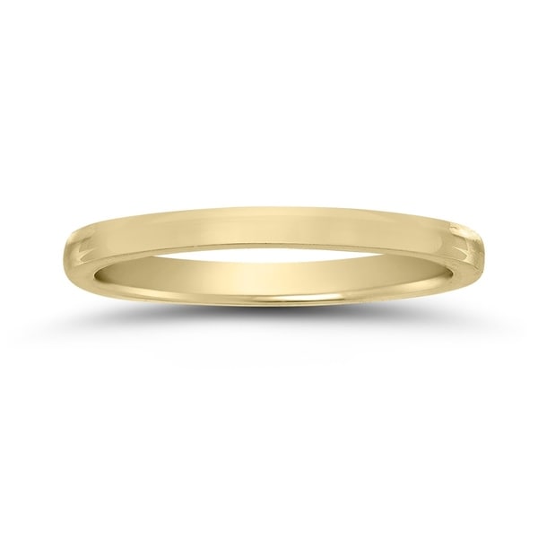 Contour Wedding Band in 14K Yellow Gold 