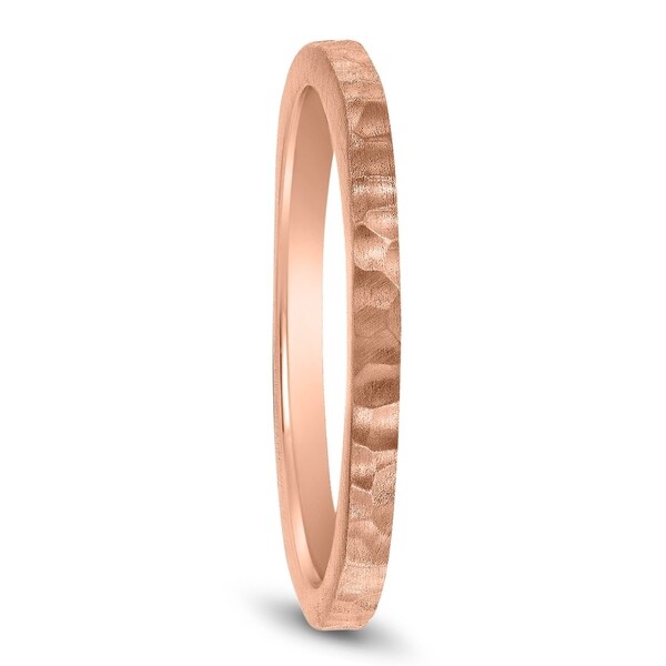 1.5 mm rose gold wedding band