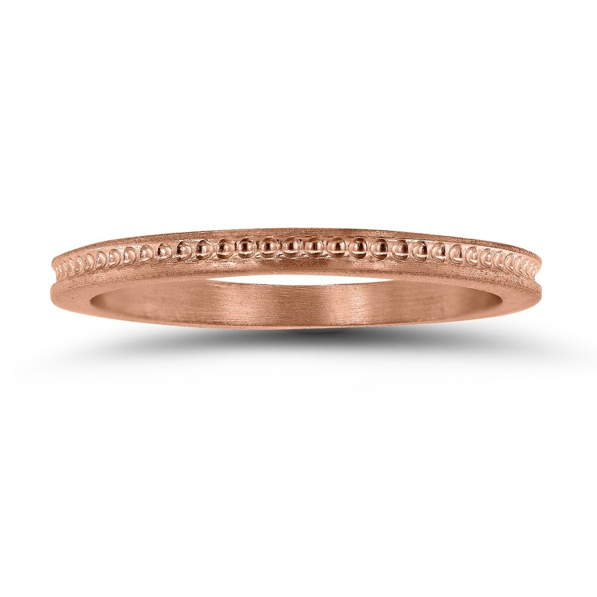 1.5 mm rose gold wedding band