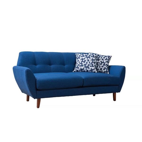 Shop Toronto Blue Linen 71 Sofa On Sale Free Shipping Today