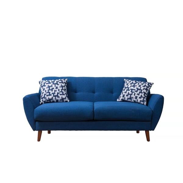 Shop Toronto Blue Linen 71 Sofa On Sale Free Shipping Today