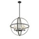 preview thumbnail 2 of 0, Kirkland 6 Light Pendant in Ashen Barnboard